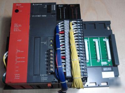 Mitsubishi melsec plc set A62P AJ72PT35 AX41 AY23 plcs.