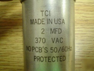 New 1 tci 370V 2UF a/c motor run capacitor 