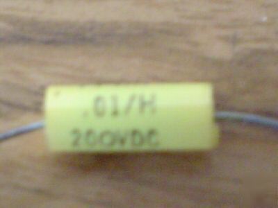 New 100PCS seacor 200V .01UF axial mylar capacitor 