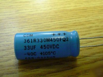 New 25PCS cdm 450V 33UF low esr 105C radial capacitors 