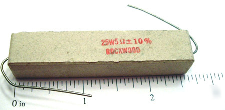 Wirewound power sandblock resistor 25W 5 ohm 10% (4)