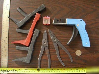 *lot 6 pc* amp 58074-1 wire crimpers strippers, panduit