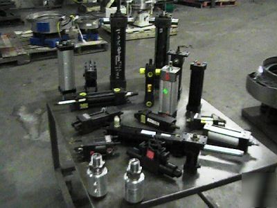  lot parker, smc, hydra, cylinders air and hydraulic 