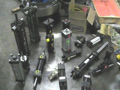  lot parker, smc, hydra, cylinders air and hydraulic 