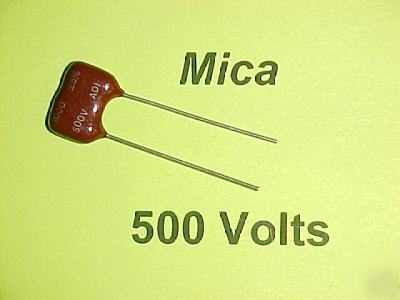 1000PF @ 500 volt dipped silver mica capacitors qty=15
