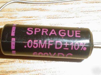 5 sprague black beauty tube amp capacitors 600V .05UF