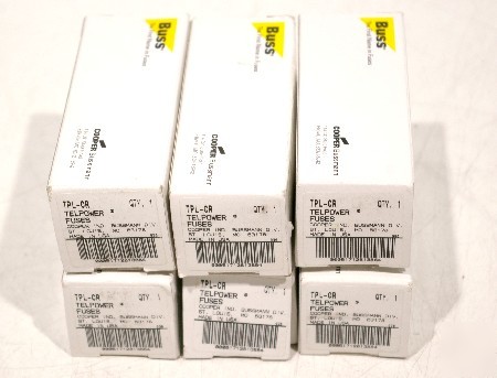 6- bussmann tpl-cr 170V 400A dc telecom fuses 100,000IA