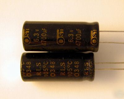 6 taiwan ost rls 6.3V 4700UF longlife low esr capacitor