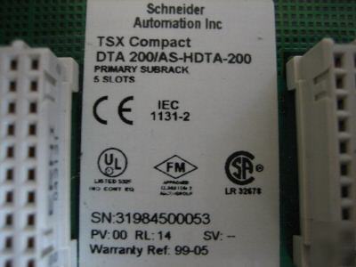 Modicon/schneider dta-200 as-hdta-200 primary subrack
