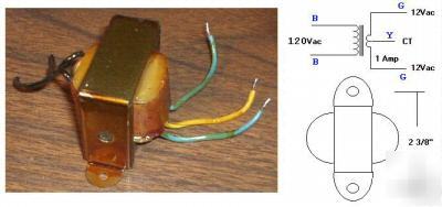New electronic project transformer 12V ct @ 1 amp 