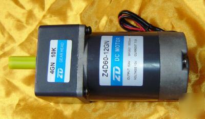 New heavyduty, lownoise 12 v dc geared motor 180 rpm 10K