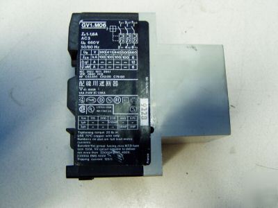 Telemecanique motor starter m/n: GV1-M06 - used