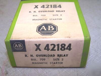 New allen bradley r h overload relay m/n x 42184