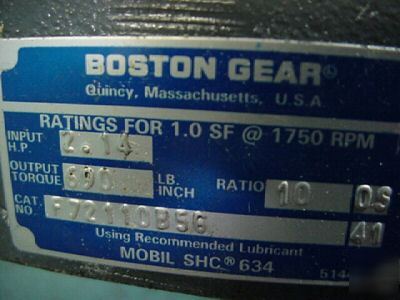 New boston gear 721 speed reducer gearbox 10:1 ratio