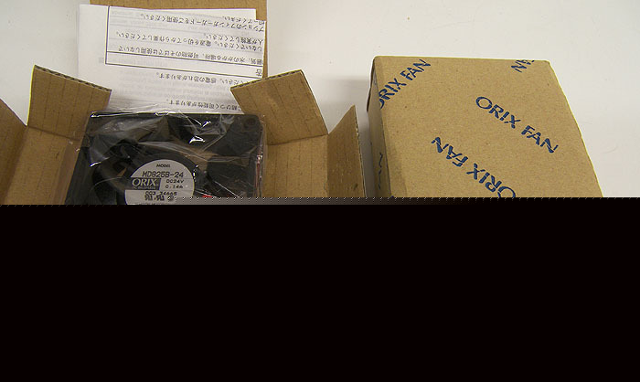 New lot 2 oriental motor orix fan 24VDC 80MM 3800 rpm