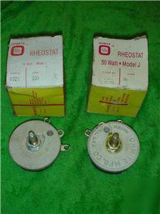 Ohmite rheostat model j 50 watt RJS150 ohms resistor