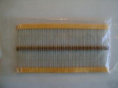 100 resistors 2.2K ohm 1/4 watt red,red,red