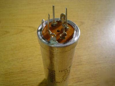 2 arcolytic 300V 150MFD 4 section twist lock capacitors