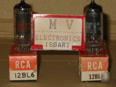 2 tubes 12BL6 rca - valvole rÃ¶hren lampes