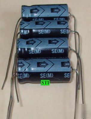  470UF 470MFD 16V electrolytic capacitor (qty 4) axial