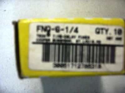 Bussmann fnq-6 1/4 time delay miget fuses 32-500 vca