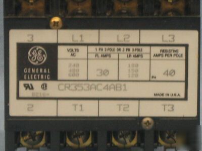 Ge contactor CR353AC4AB1 6P154 5B114 8910DPA34V09