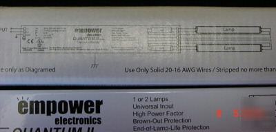 New fluorescent ballasts 30% more efficent electronic