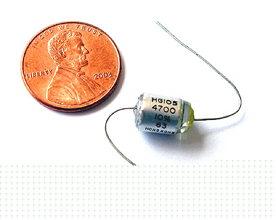Polystyrene capacitor 4700PF 63V 10% axial (40)