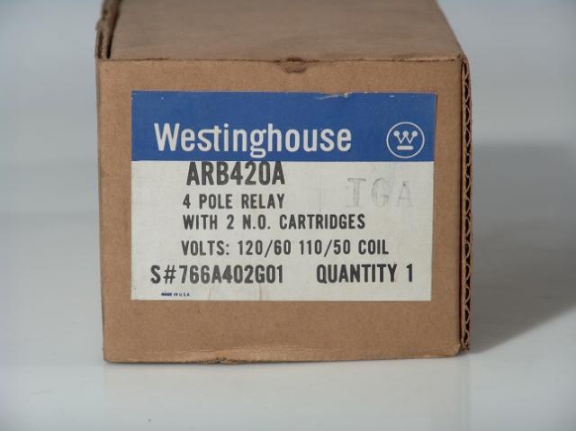 Westinghouse 4 pole relay ARB420A 