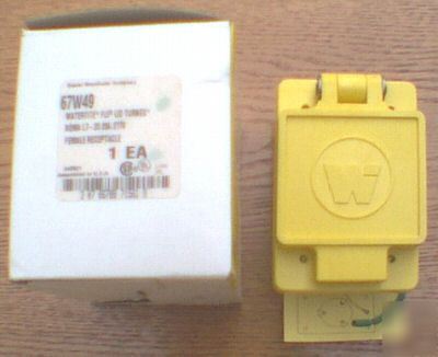 Woodhead 67W49 L7-20R 20 amp 277 volt receptacle cover