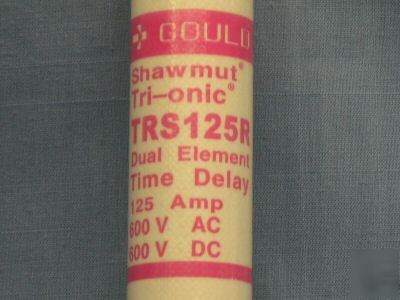 Shawmut 125A fuse 600V TRS125R frs-r-125 flsr 125 4A465