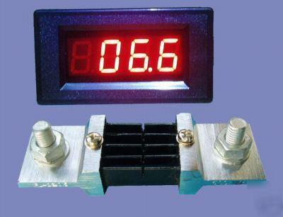 3-1/2 DC500A ledÂ digital ampere meter with shunt