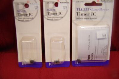 3 packages 1@ 555CN timer ic radioshack products