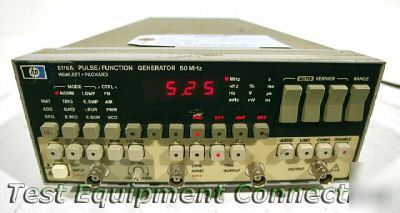 Agilent - hp 8116A pulse generator