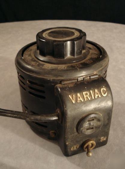 Vintage variac 0-130 volt variable transformer no res 