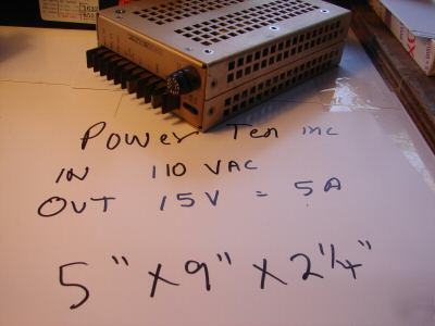 Cnc power supply 15 vdc 5 amps