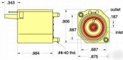 Clippard minimatic es-2T-12 electronic valve