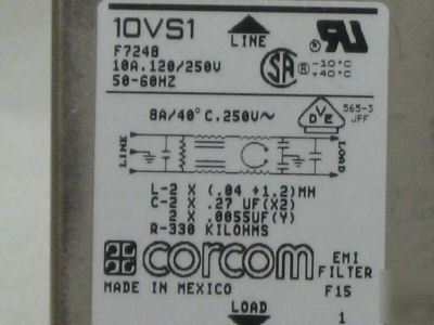 Corcom rfi filter 10VS1 52K4492