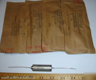 Lot 4 fixed electrolytic capacitors 4UF 360VDC