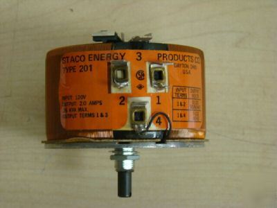 New staco energy type 201 50/60HZ 0-120/132 vac, =