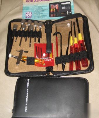 New vcr alignment tool kit with carrying zipper case, 