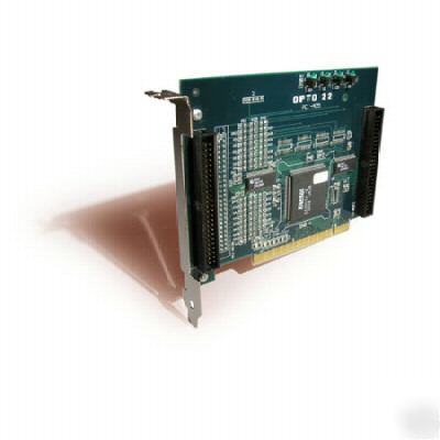 Opto 22 pci-AC5 adapter card with ribbon cable and cd