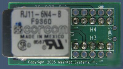 Prototyping/experimental kit w/RJ11 connector