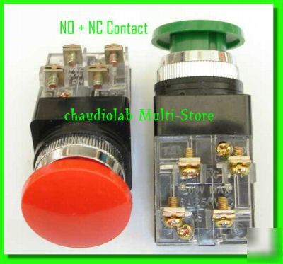 2 momentary mushroom pushbutton switch 1NO+1NC/pc #1902