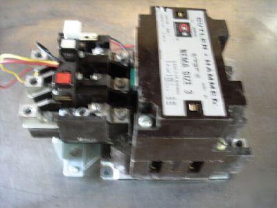 Cutler-hammer 90 amp nema size 3 starter contactor 600V