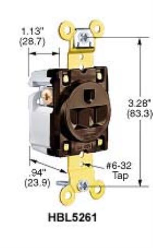 Hubbell IG5261 ig comact heavy duty specification grade