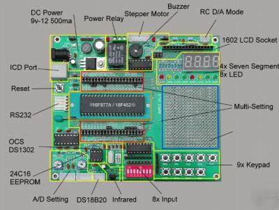 Microchip pic 16F877A / 18F452 development tools