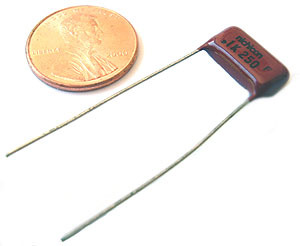 Radial film capacitors ~ .1UF 250V 10% .5