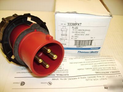 Thomas&betts/mipco pin & sleeve plug 333MPXT 32 a 440 v