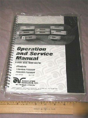 ***asssociated research 7500 series op/serv manual***